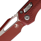 Microtech Standard Issue MSI Ram-Lok Tri-Grip Crimson Polymer Folding M390MK Knife 210T1PMCCM