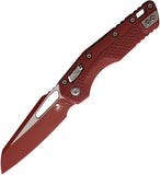 Microtech Standard Issue MSI Ram-Lok Tri-Grip Crimson Polymer Folding M390MK Knife 210T1PMCCM