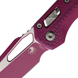 Microtech Standard Issue MSI Ram-Lok Tri-Grip Sangria Polymer Folding M390MK Knife 210T1PMCSR