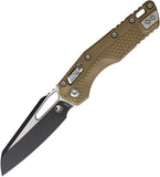 Microtech Standard Issue MSI Ram-Lok Tri-Grip Dark Earth Polymer Folding M390MK Knife 210T1PMDE