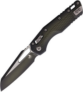 Microtech Standard Issue MSI Ram-Lok Tri-Grip Faded Bazooka Green Polymer Folding M390MK Knife 210T1PMFBO