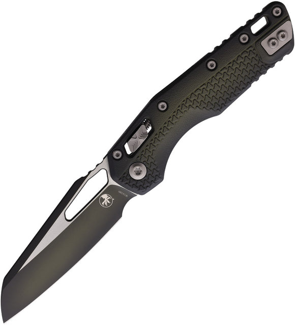Microtech Standard Issue MSI Ram-Lok Tri-Grip Faded Bazooka Green Polymer Folding M390MK Knife 210T1PMFBO