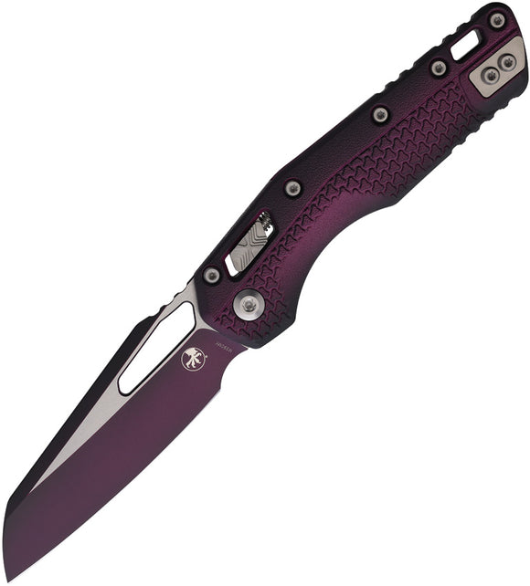 Microtech Standard Issue MSI Ram-Lok Tri-Grip Faded Sangria Polymer Folding M390MK Knife 210T1PMFSR