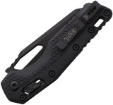Microtech Standard Issue MSI Ram-Lok Tri-Grip Black Polymer Folding M390MK Serrated Knife 210T2TPM