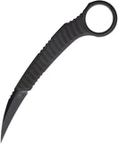 Microtech Feather Karambit Black DLC Fixed Blade Knife w/ Sheath 2151DLCS