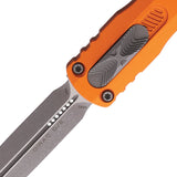 Microtech Automatic Dirac Knife OTF Orange Aluminum Apocalyptic Double Edge Dagger Blade 22510APOR