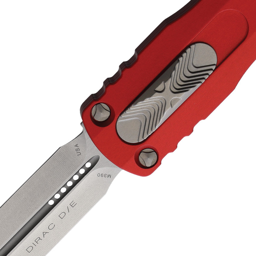 Microtech Automatic Dirac Knife OTF Red Aluminum Double Edge Dagger Bl ...