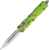 Microtech Automatic Dirac Knife OTF Zombie Aluminum Double Edge Dagger Blade 22510Z