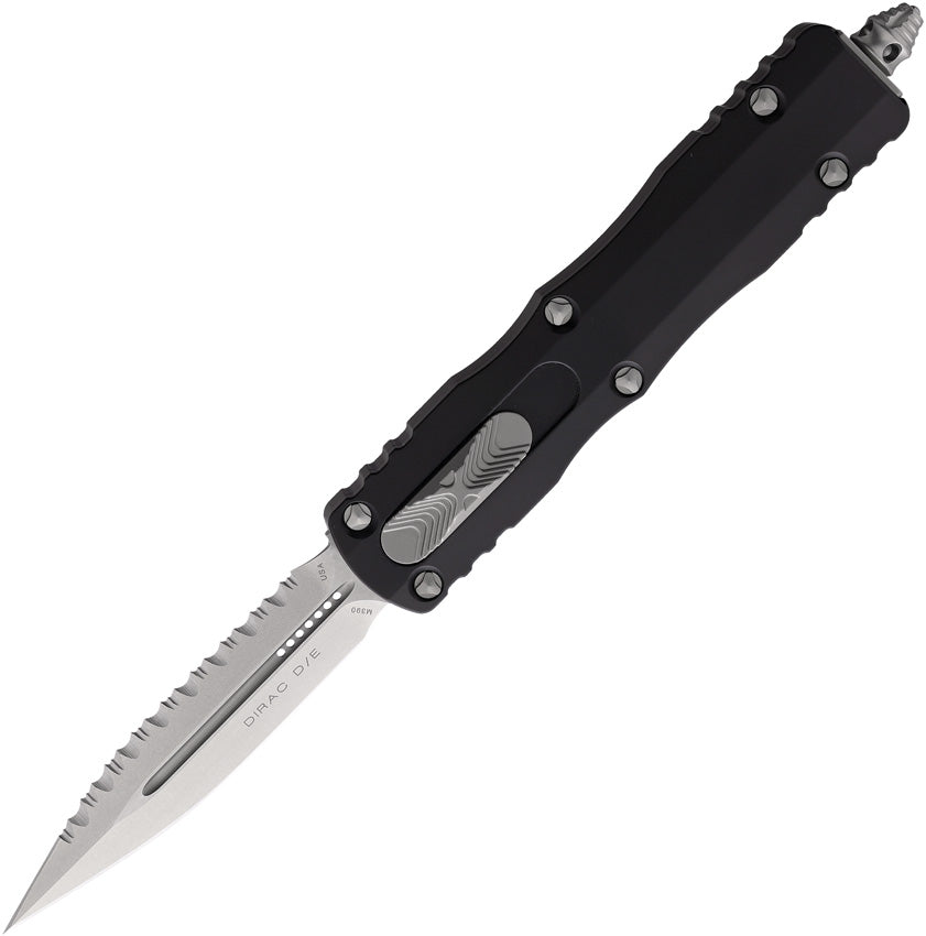 Microtech Dirac Black Double Edge OTF Automatic Knife | Atlantic Knife ...