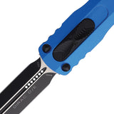 Microtech Automatic Dirac Knife OTF Blue Aluminum Double Edge Dagger Blade 2251BL