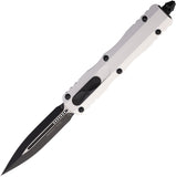 Microtech Automatic Dirac Knife OTF Clear Aluminum Double Edge Dagger Blade 2251CR
