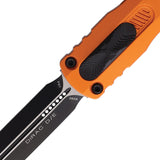 Microtech Automatic Dirac Knife OTF Orange Aluminum Double Edge Dagger Blade 2251OR