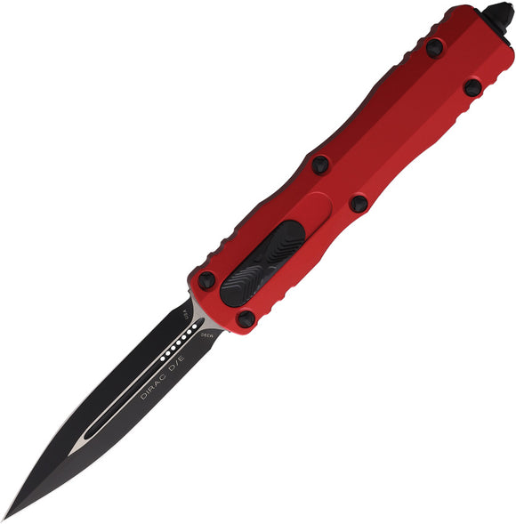 Microtech Automatic Dirac OTF Knife Red Aluminum Double Edge Dagger Blade 2251RD