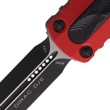 Microtech Automatic Dirac OTF Knife Red Aluminum Double Edge Dagger Blade 2251RD
