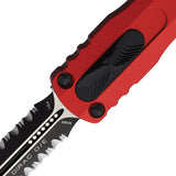 Microtech Automatic Dirac Knife OTF Red Aluminum Serrated Double Edge Dagger Blade 2252RD