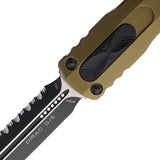 Microtech Automatic Dirac Knife OTF OD Green Aluminum Serrated Double Edge Dagger Blade 2253OD