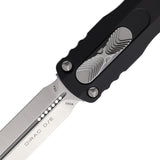 Microtech Automatic Dirac Knife OTF Black Aluminum Double Edge Dagger Blade 2254