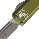 Microtech Automatic UTX-85 OTF Knife Distressed OD Green Aluminum Apocalyptic Blade 23110DOD