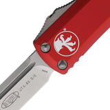 Microtech Automatic UTX-85 OTF Knife Red Aluminum Drop Point Blade 23110RD