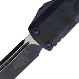 Microtech Automatic UTX-85 OTF Knife Navy Camo Aluminum Drop Point Blade 2311NACS