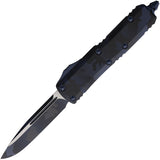 Microtech Automatic UTX-85 OTF Knife Navy Camo Aluminum Drop Point Blade 2311NACS