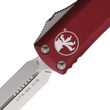 Microtech Automatic UTX-85 OTF Knife Merlot Red Aluminum Double Edge Dagger Blade 23210MR