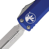 Microtech Automatic UTX-85 OTF Knife Navy Blue Aluminum Double Edge Dagger Blade 23210NA