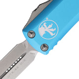 Microtech Automatic UTX-85 OTF Knife Turquoise Aluminum Double Edge Blade 23210TQ