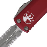 Microtech Automatic UTX-85 OTF Knife Merlot Red Aluminum Apocalyptic Dagger Blade 23211APMR