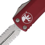 Microtech Automatic UTX-85 OTF Knife Merlot Red Aluminum Serrated Dagger Blade 23211MR