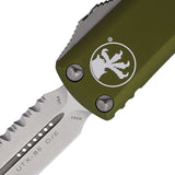 Microtech Automatic UTX-85 OTF Knife OD Green Aluminum Top Serrated Double Edge Blade 23212OD