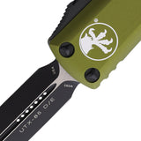 Microtech Automatic UTX-85 Daytona OTF Knife OD Green Aluminum Double Edge Blade 2321OD