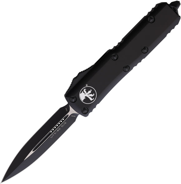 Microtech Automatic UTX-85 Daytona OTF Knife Black Aluminum Double Edge Blade 2321T