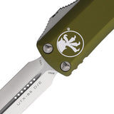 Microtech Automatic UTX-85 OTF Knife OD Green Aluminum Double Edge Dagger Blade 2324OD