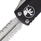 Microtech Automatic UTX-85 Daytona OTF Knife Black Aluminum Serrated Double Edge Blade 2325