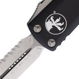 Microtech Automatic UTX-85 Daytona OTF Knife Black Aluminum Top Serrated Double Edge Blade 2326