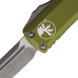 Microtech Automatic UTX-85 OTF Knife OD Green Aluminum Apocalyptic Tanto Blade 23310APOD