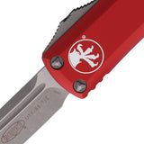 Microtech Automatic UTX-85 OTF Knife Red Aluminum Apocalyptic Tanto Blade 23310APRD