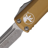 Microtech Automatic UTX-85 OTF Knife Tan Aluminum Apocalyptic Tanto Blade 23310APTA