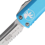 Microtech Automatic UTX-85 OTF Knife Turquoise Aluminum Serrated Tanto Blade 23311TQ