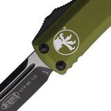 Microtech Automatic UTX-85 OTF Knife OD Green Aluminum Two-Tone Tanto Blade 2331OD