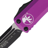 Microtech Automatic UTX-85 OTF Knife Violet Aluminum Two-Tone Tanto Blade 2331VI