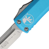 Microtech Automatic UTX-85 OTF Knife Turquoise Aluminum Tanto Blade 2334TQ