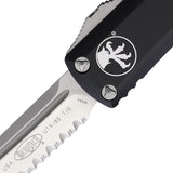 Microtech Automatic UTX-85 OTF Knife Black Aluminum Serrated Tanto Blade 2336