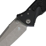Microtech Socom Elite Warcom Linerlock Black Aluminum & Traction Folding Apocalyptic M390MK Knife 25910APS