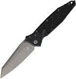 Microtech Socom Elite Warcom Linerlock Black Aluminum & Traction Folding Apocalyptic M390MK Knife 25910APS