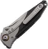 Microtech Socom Bravo Mini Framelock Titanium & Carbon Fiber Folding Serrated M390 Knife 260M9CFTI