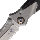 Microtech Socom Bravo Mini Framelock Titanium & Carbon Fiber Folding Serrated M390 Knife 260M9CFTI