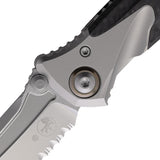 Microtech Socom Bravo Mini Framelock Titanium & Carbon Fiber Folding M390 Partially Serrated Tanto Knife 261M8CFTI
