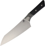 Microtech Chef's Black G10 & Titanium Bohler M390MK Fixed Blade Kitchen Knife 3000B10BK